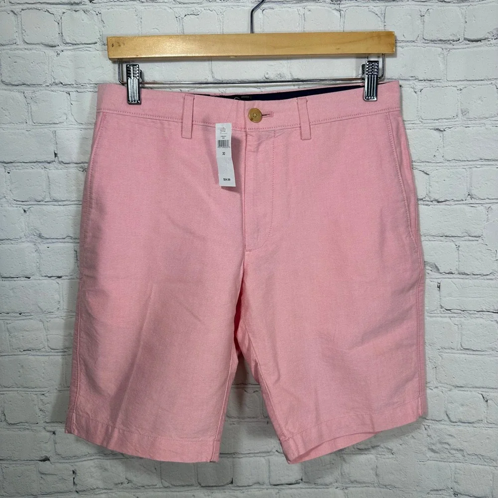Banana Republic Aiden‎ Slim Fit Pink Cotton Chino Shorts Mens 30 NWT